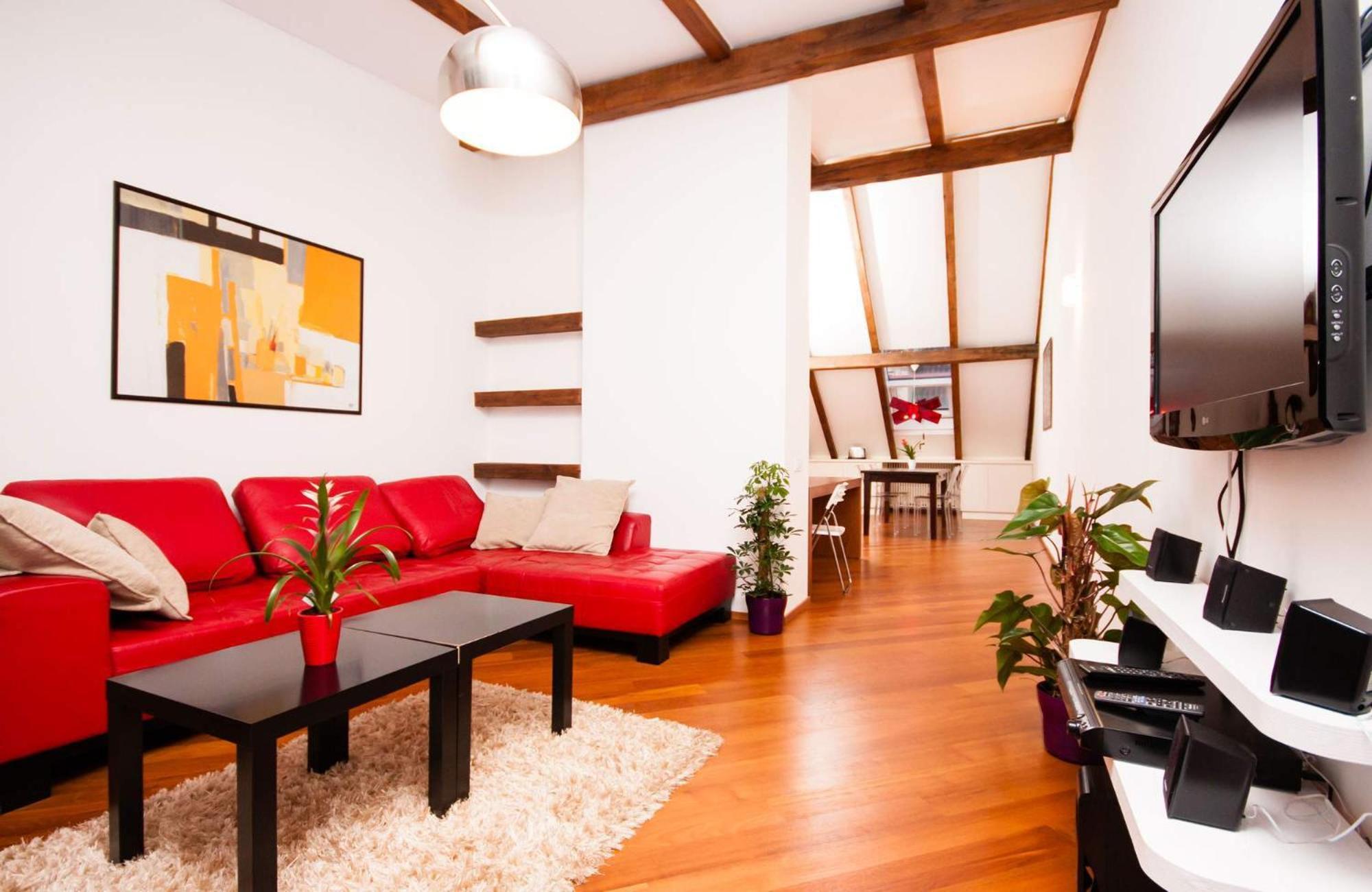 Luxury Loft Lejlighed Prag Værelse billede