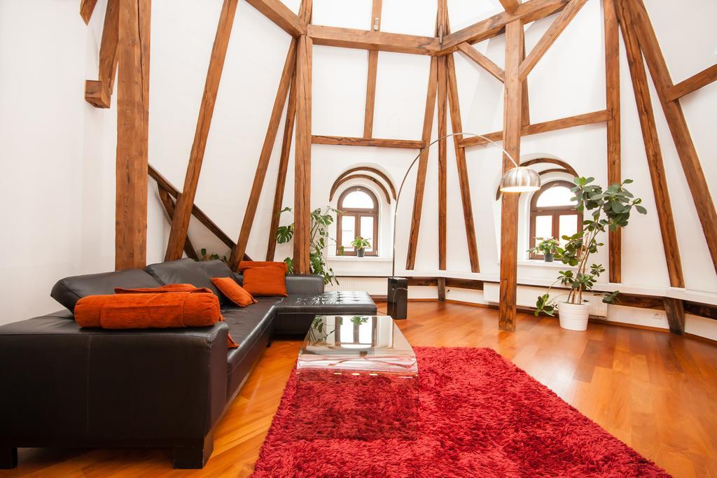 Luxury Loft Lejlighed Prag Værelse billede